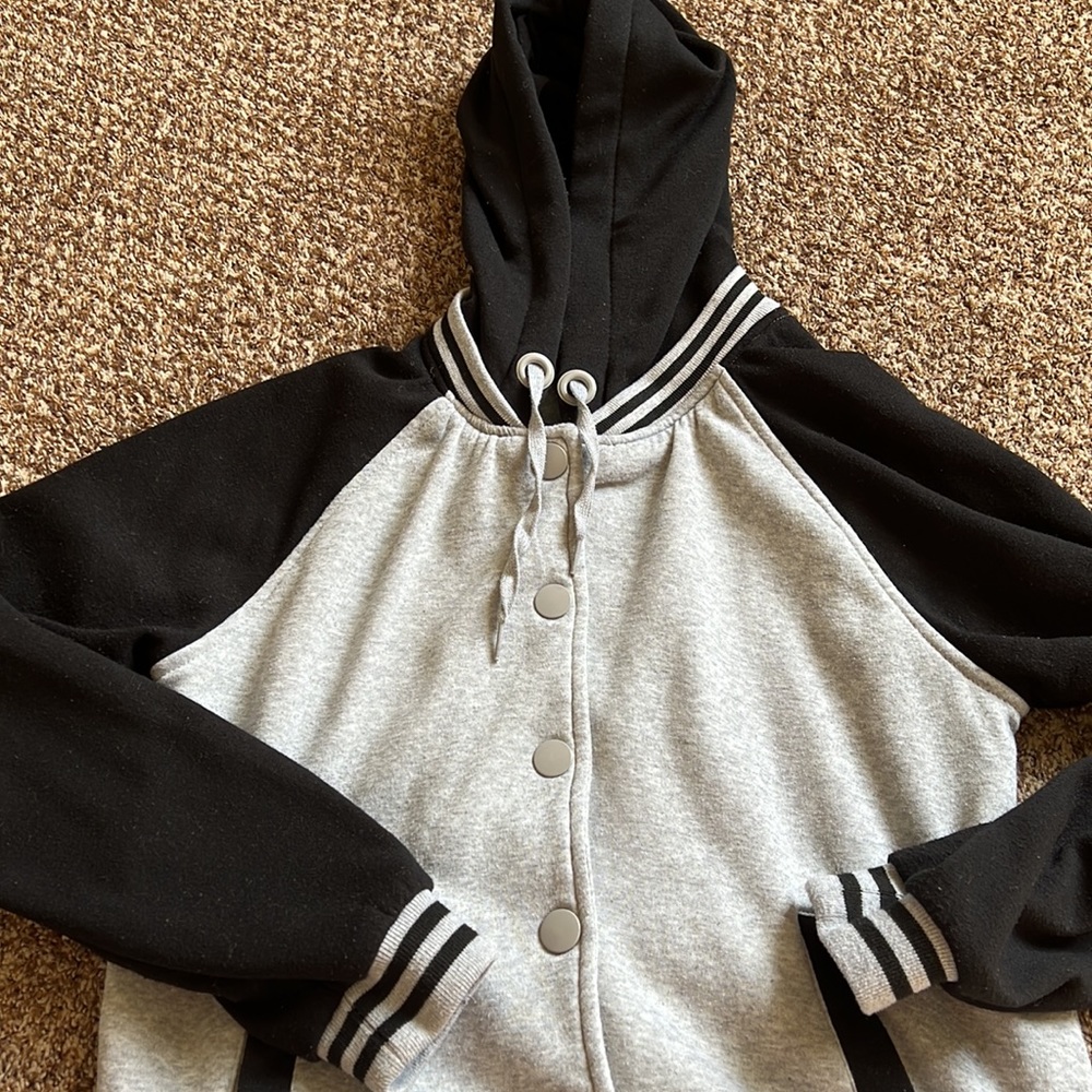 Color Block Button Up Jacket - image 2